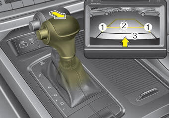 Kia Carnival: Rearview camera Kia Carnival: Rearview camera. The rearview camera will activate with the ignition switch ON and the shift lever