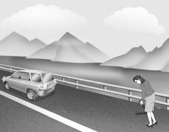 Kia Carnival: Changing tires Kia Carnival: Changing tires. 1.Park on a level surface and apply the parking brake firmly.