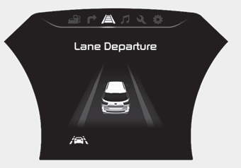 Kia Carnival: Lane departure warning system (LDWS) Kia Carnival: Lane departure warning system (LDWS). When the sensor doesn’t detect the lane line