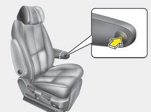 Kia Carnival: Rear seat adjustment Kia Carnival: Rear seat adjustment. Type B (for SXL package)