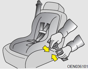 Kia Carnival: Using a child restraint system Kia Carnival: Using a child restraint system. To install a child restraint system on the outboard or center rear seats, do