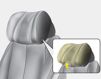 Kia Carnival: Headrest (for rear seat) Kia Carnival: Headrest (for rear seat). The headrest may be adjusted forward or backward by pulling the lower part of