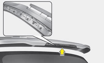 Kia Carnival: High mounted stop lamp replacement Kia Carnival: High mounted stop lamp replacement. 1. Open the tailgate.