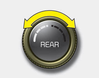 Kia Carnival: Rear climate control Kia Carnival: Rear climate control. Set the rear climate control selection (REAR ON) button to the ON position and