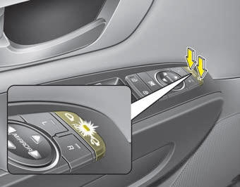 Kia Carnival: Outside rearview mirror Kia Carnival: Outside rearview mirror. Electric type